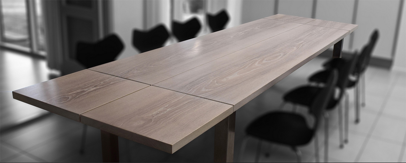 Spisebord flot og unikt designede eg spiseborde i egetræ!
